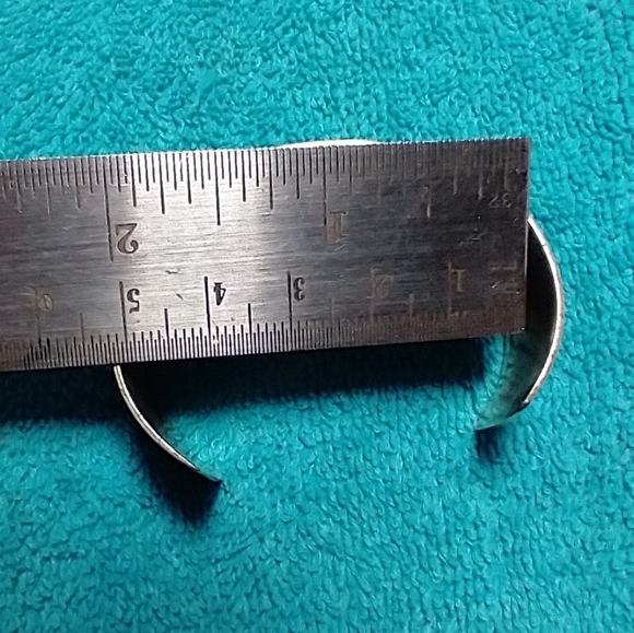 Elegant gold brass Red Green flower Floral leaf vintage cuff Bracelet smallwrist - Picture 3 of 6